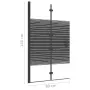 vidaXL Сгъваем душ параван, ESG стъкло, 80x140 см, черен, снимка 7