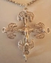 Ръчно изработен кръст от сребърен филигран, снимка 1