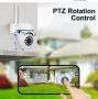 2 броя WiFi Камери за Наблюдение,Камери за видеонаблюдение. 1080P HD, Външни, Зум, Видео Сигурност, снимка 2