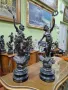 Чифт страхотни антикварни колекционерски френски фигури статуетки , снимка 2