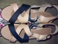Чисто нови необувани сандали на ток от естествена кожа, снимка 3