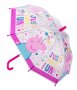 Peppa детски ръчен прозрачен чадър за дъжд 60см, снимка 1 - Чадъри - 42875625