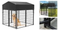 Голяма дворна клетка за куче с покрив / Метално заграждение за куче, снимка 1