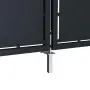 vidaXL Градинска порта от стомана 350x200 см, антрацит, снимка 3