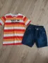 Сет тениска и къси дънкови панталони размер 134 - 140 см, снимка 2