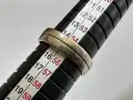 Златна халка от бяло злато 14К – 4,27 гр., размер 55, снимка 3