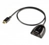 Кабел преходен HAMA с превключвател HDMI(м)/2xHDMI(ж) 0,5m