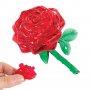 Кристален 3D пъзел Червената Роза за пораснали деца, снимка 1