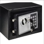 Компактен сейф каса с електронно заключване и секретен ключ, снимка 1