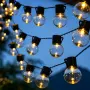 Соларен LED гирлянд с 18 декоративни крушки, снимка 5