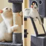 🐱 Драскалка за котки Dark Gray 206 см – XXL катерушка с къщички, хамаци и платформи!🐈🐈‍⬛, снимка 11