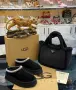 Естествена кожа боти UGG и чанта сет , снимка 4