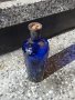 Уникално старо шише,син кобалт,канелево масло, снимка 10