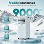 Мобилен климатик KGOGO 9000 BTU 4в1, Охлаждане, Влагоуловител, Вентилация и Филтрация , снимка 3