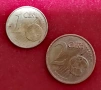Два броя Немски монети от (1)и(2)Евро цента (2002г) със буквата (G) . , снимка 1