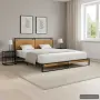 vidaXL Рамка за легло, метал, 140x200 cм（SKU: 324865）, снимка 2