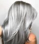 РАЗПРОДАЖБА! 100% естествена права коса за удължаване - сиво/пепелно русо, снимка 1