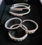 НОВ комплект обеци и пръстени Black Enamel, снимка 5