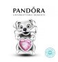 Талисман Pandora Пандора сребро 925 Sweet Heart Doggy. Колекция Amélie, снимка 1 - Гривни - 42381154
