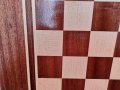 Уникален български шах и табла с рязан естествен фурнир, пулове и фигури за шах , снимка 3