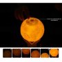 2в1 3D Лампа и Ултразуков Арома Дифузер Луна с променящи се цветове, снимка 1