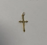 Златна висулка(кръст)0.60гр., снимка 2