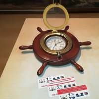antique france-часовник рул-месинг/дърво 2710221637, снимка 8 - Колекции - 38472657