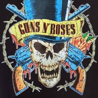 Нов мъжки суичър с дигитален печат на музикалната група Guns N'Roses, череп, снимка 6 - Суичъри - 31912084