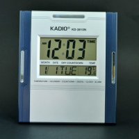 Голям настолно-стенен мултифункционален електронен часовник KADIO KD-3810N, снимка 3 - Друга електроника - 40006683