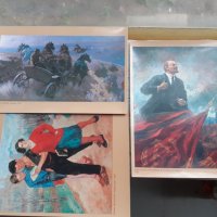 Съветски картички репродукции на картини, снимка 5 - Антикварни и старинни предмети - 40530392