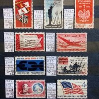 САЩ с пощенско клеймо, снимка 1 - Филателия - 37612347