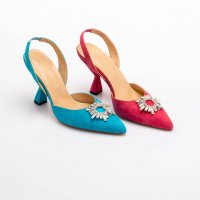 Дамски обувки на ток INGILIZ, снимка 4 - Дамски елегантни обувки - 31299801