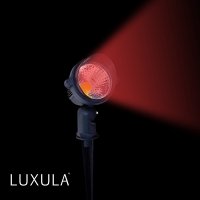 LED градински прожектор, червен цвят, 500 lm, немски, внос от Германия, снимка 2 - Външни лампи - 31434081