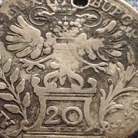 Сребърна монета 20 кройцера 1764г. Мария Терезия Виена Свещена Римска Империя 13720, снимка 7 - Нумизматика и бонистика - 42903585