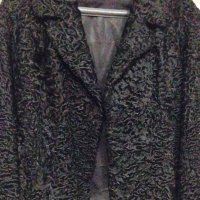 Скъпо модерно палто Астраган Swakara, снимка 3 - Палта, манта - 39069002