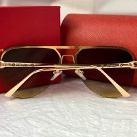 Cartier 2023 мъжки слънчеви очила авиатор унисекс дамски слънчеви очила, снимка 9 - Слънчеви и диоптрични очила - 42842614