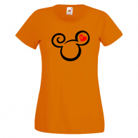 Дамска тениска Mickey Head Love Мини Маус,Микки Маус.Подарък,Изненада,, снимка 7 - Тениски - 36526295