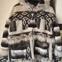 Уникално палто с качулка, UK 18, ново, снимка 1 - Палта, манта - 42663150