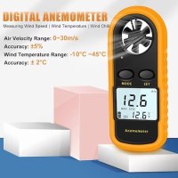 Анемометър с термометър Amagaze GM816 Измерване на вятър и температура, снимка 8 - Друга електроника - 42764387