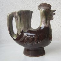 петел ваза керамика стара фигура статуетка, снимка 2 - Статуетки - 30603032