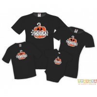 Семеен комплект тениски Хелоуин Pumpkin Momster Dadcula Monster Boo, снимка 1 - Тениски - 34269804