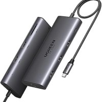 Нов UGREEN Revodok Pro USB C Hub: 10-в-1 Станция, HDMI 4K&8K, снимка 1 - Друга електроника - 42742173