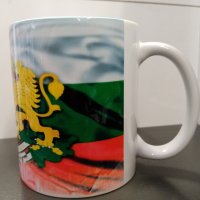 Бяла порцеланова чаша на България / Bulgaria, снимка 2 - Чаши - 37002221