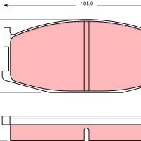 НАКЛАДКИ ДИСКОВИ  WVA 20695/ FDB261 MAZDA 626-1,6/2,0 -86, снимка 1 - Части - 40157257