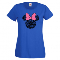 Дамска тениска Minnie Head 6 Подарък,Изненада,Рожден ден,, снимка 2 - Тениски - 36530179
