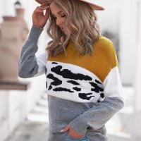 Дамски пуловер с леопардов принт, снимка 7 - Блузи с дълъг ръкав и пуловери - 39697536