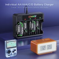 Ново Зарядно OOHHEE 4xC Батерии LED Индикатор Бързо Зареждане, снимка 6 - Друга електроника - 44256205