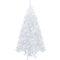Коледна елха бяла с 540 клонки,180х 100 см, Металан стойка, снимка 1 - Коледни подаръци - 38506564