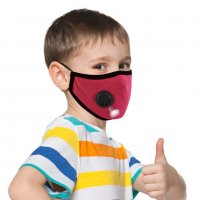  Детски защитни маски с филтър активен въглен РМ2.5 и клапа, снимка 8 - Други - 32037395