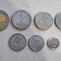 Монета. Грузия. 1, 5, 10, 20 ,50 тетри. и 1 и 2 лари . 7 бройки., снимка 1 - Нумизматика и бонистика - 42350851